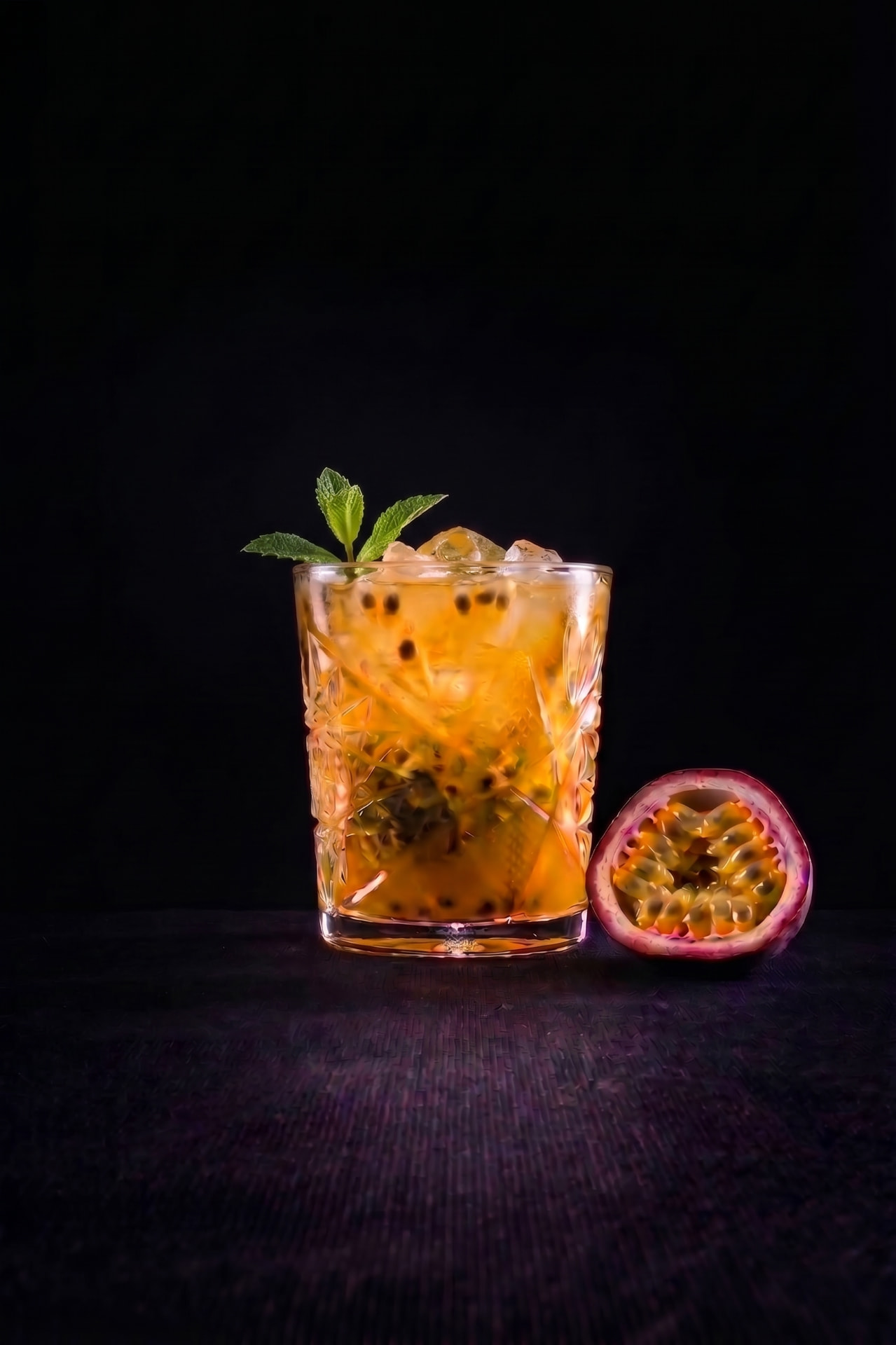 Mocktail événementiel sans alcool servi sur notre bar mobile pour une soirée d'entreprise