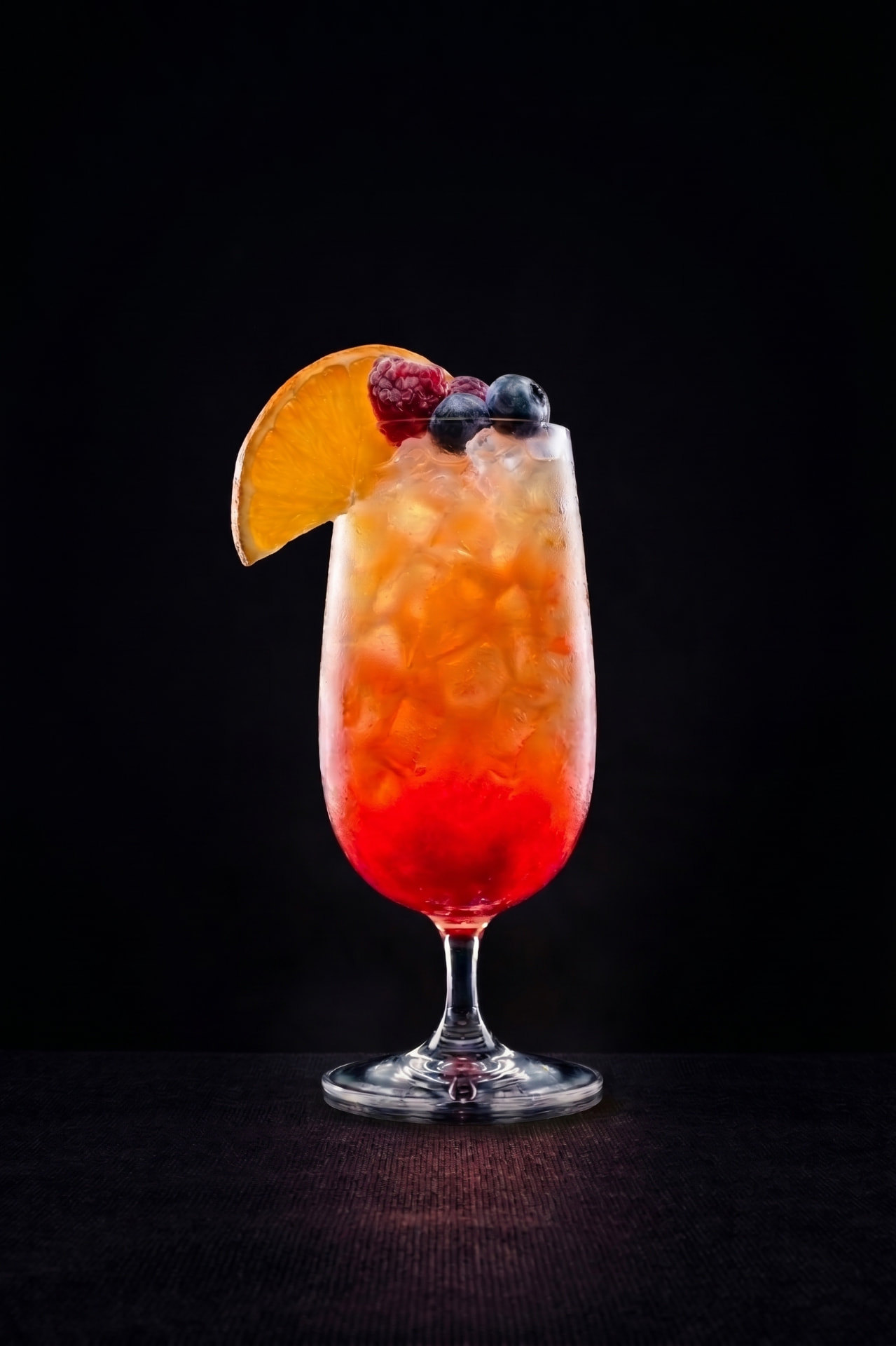 Mocktail événementiel sans alcool servi sur notre bar mobile pour une soirée d'entreprise